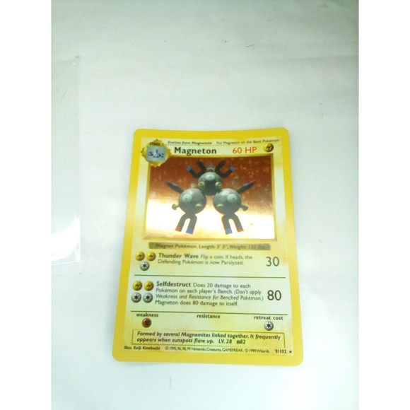 Pokemon Card Shadowless Magneton Rare Holo NM Base set 1999 - Picture 2 of 9